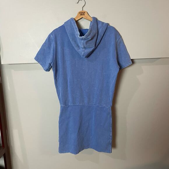 SER.O.YA Rory Dress in Marina Blue SZ Large Sweatshirt Blouson Dress EUC Street - Picture 12 of 13